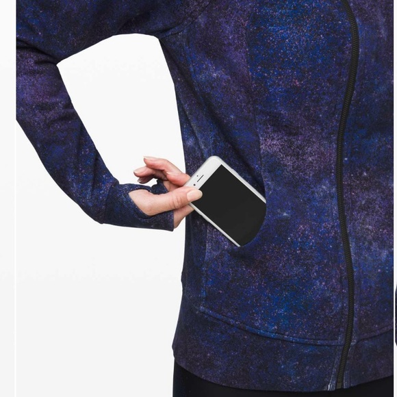 Lululemon Scuba Hoodie Light Cotton Fleece in Polar Lights Blue Multi Jacket 6 - Picture 2 of 16